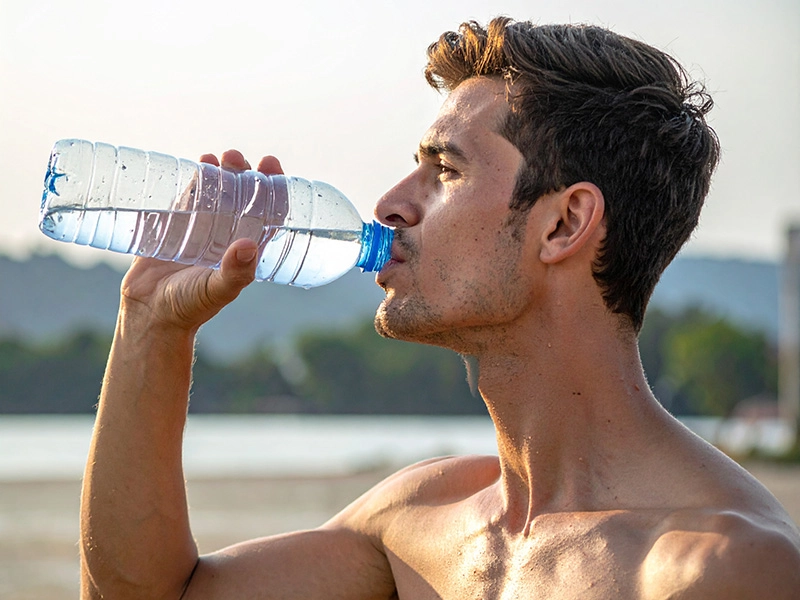 2 Liter Wasser am Tag